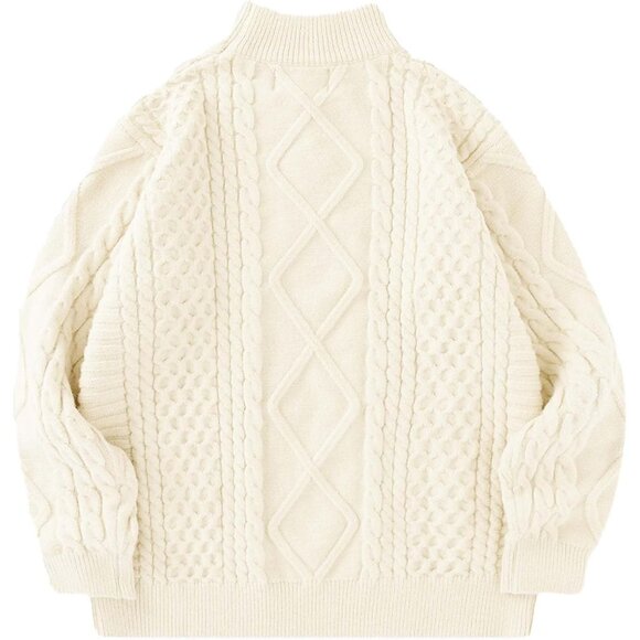 Oversized Women's Sweater Arctic Velvet Turtleneck Long Sleeve Pullover - Picture 2 of 6